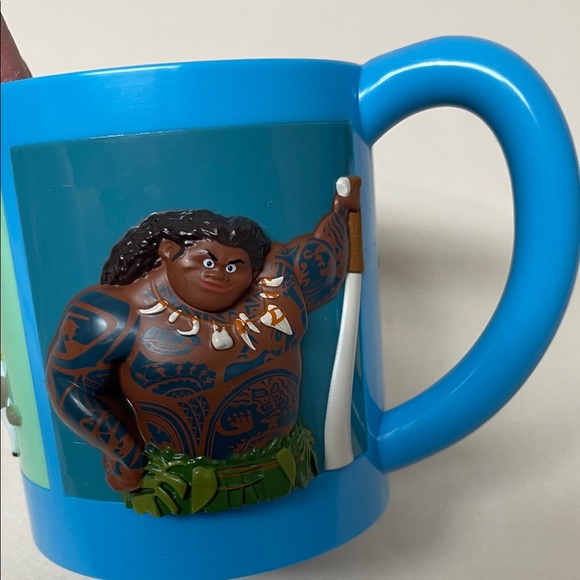 Disney Blue 3D Moana Character Mug - Picture 5 of 9